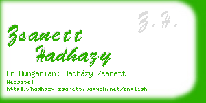 zsanett hadhazy business card