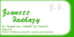 zsanett hadhazy business card